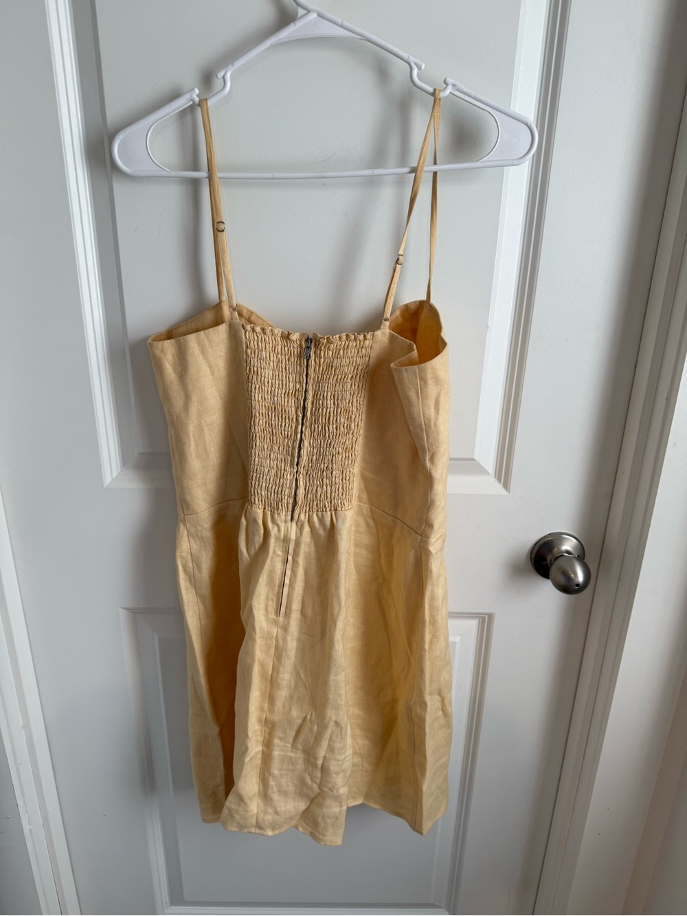 Reformation Roarke Linen Sweetheart-neck Dress Women’s Size 10 - Picture 4 of 5